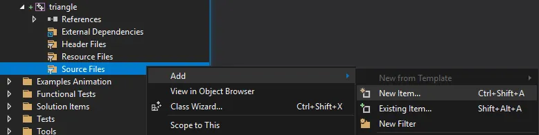 New source file