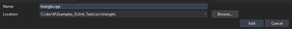 Source file location